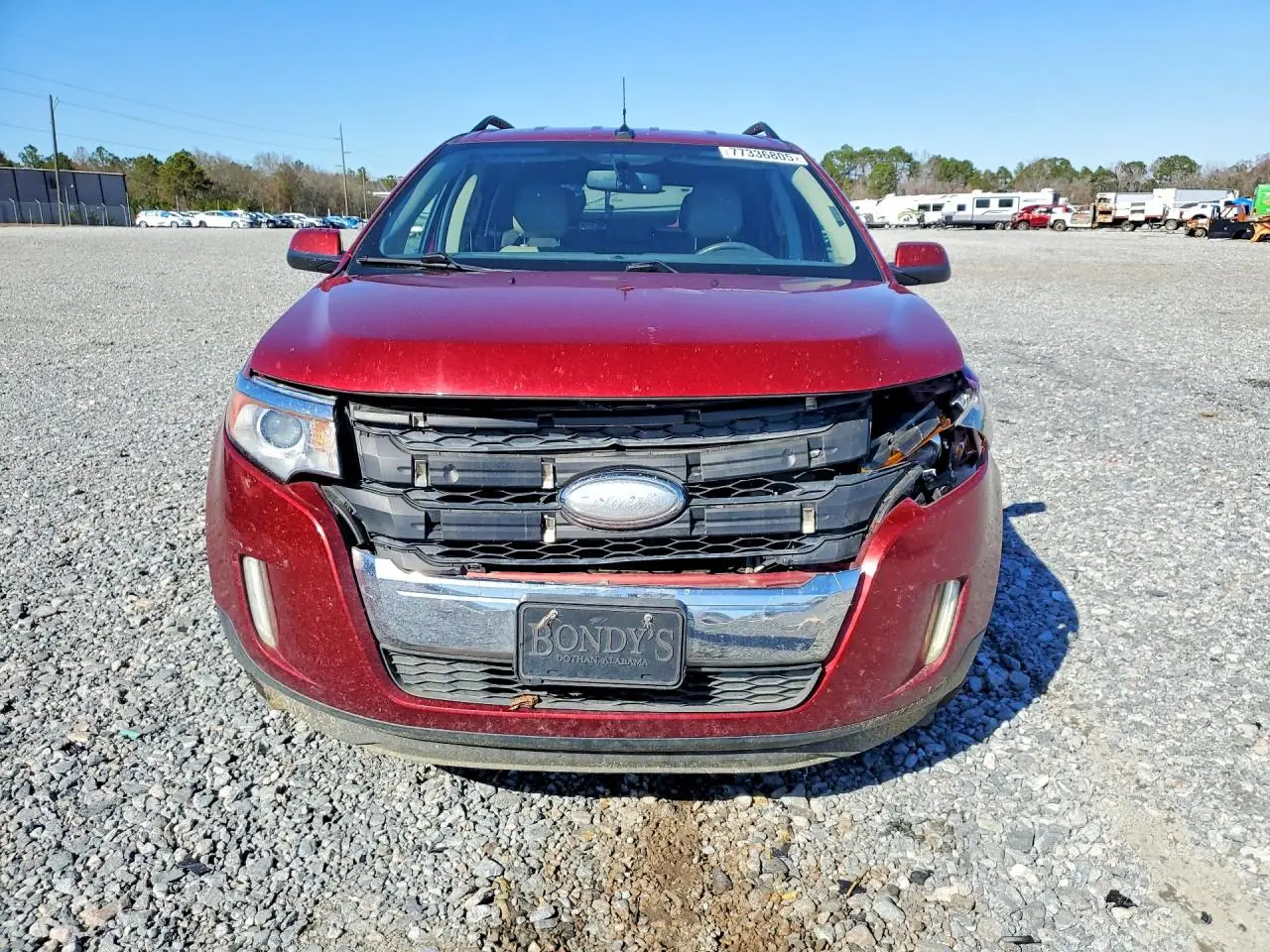 2FMDK3JC2DBE31302 FORD EDGE 2013 RED Photo 5