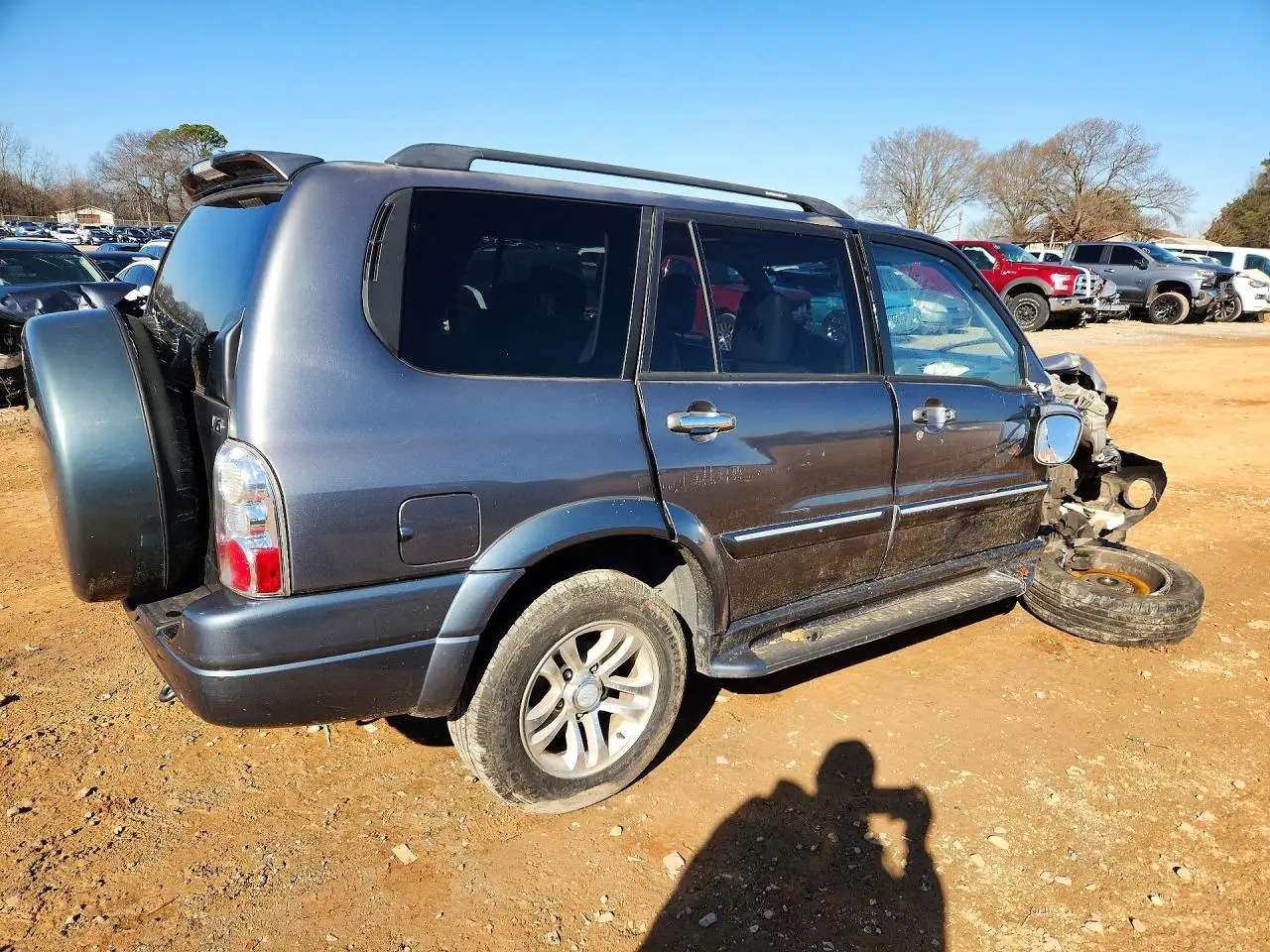 JS3TY92V344104694 SUZUKI XL7 2004 GRAY Photo 3