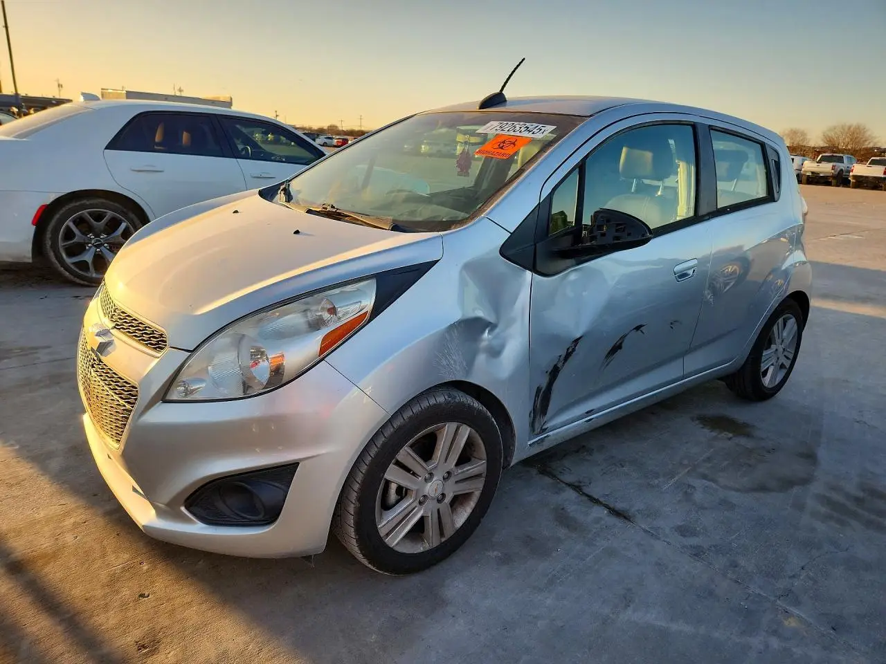 KL8CD6S91FC717216 CHEVROLET SPARK 2015 SILVER Photo 1