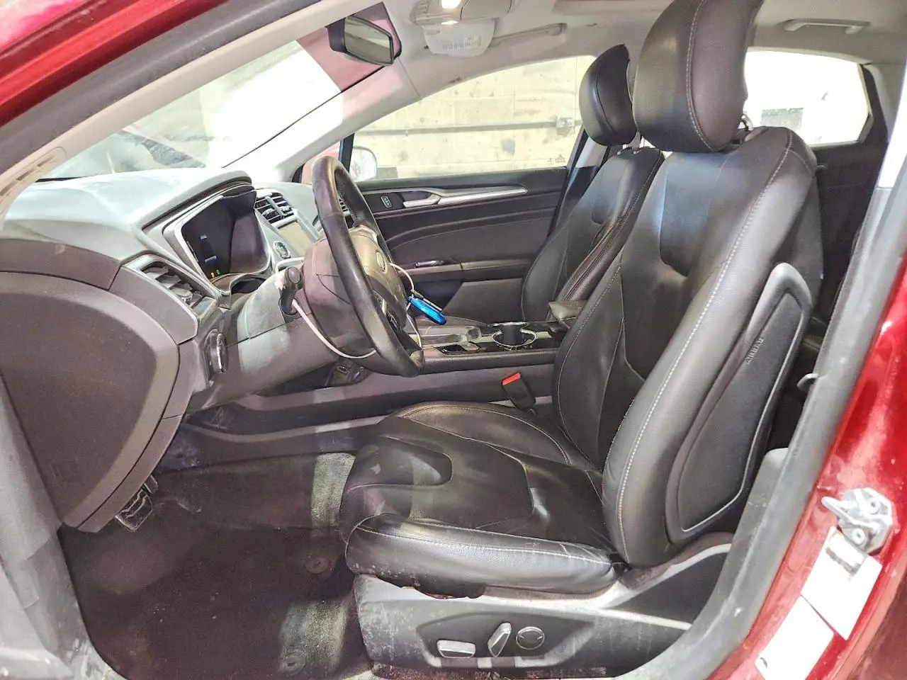 3FA6P0SU8ER335462 FORD FUSION 2014 RED Photo 7