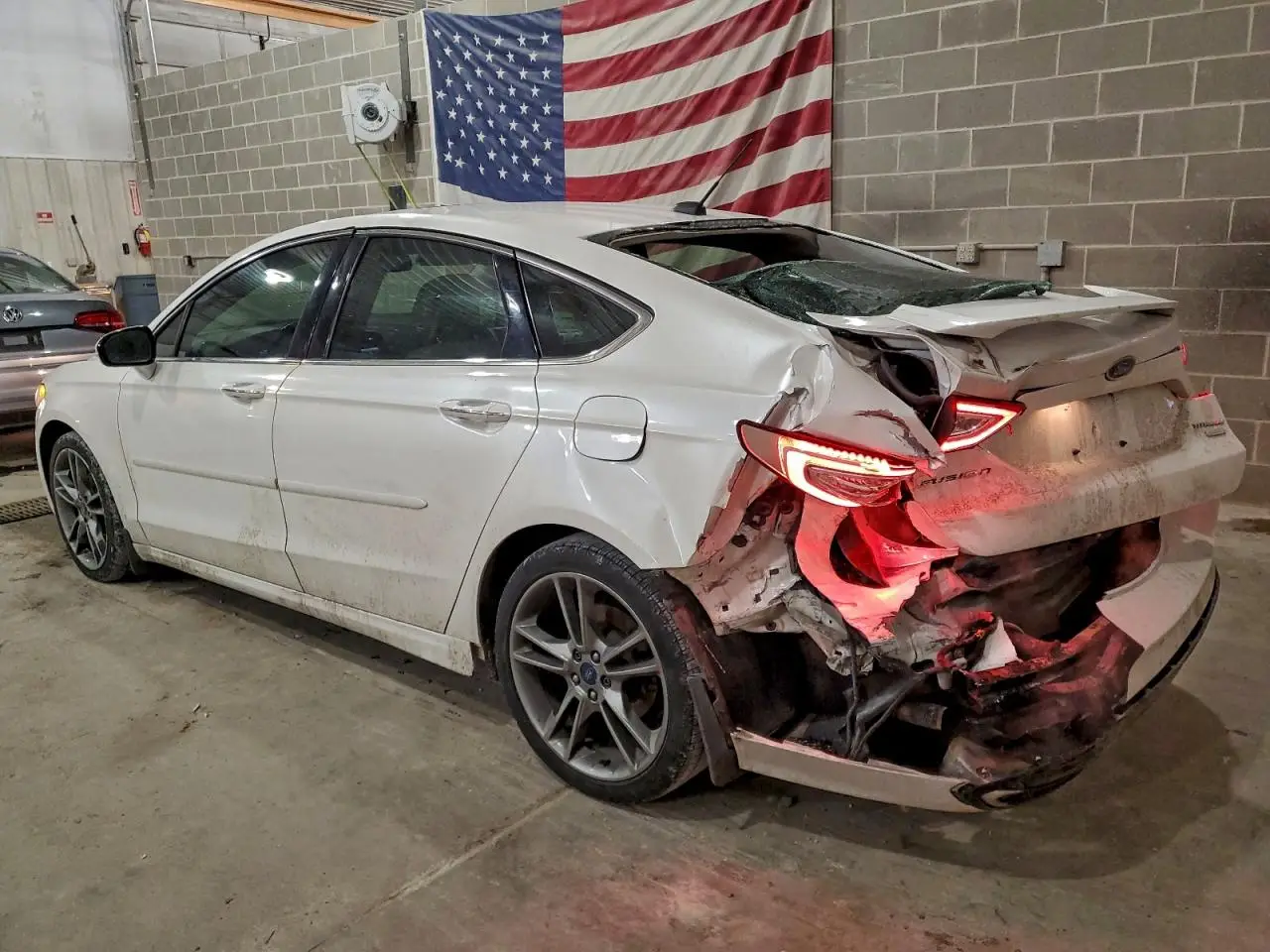3FA6P0K94ER234169 FORD FUSION 2014 WHITE Photo 2