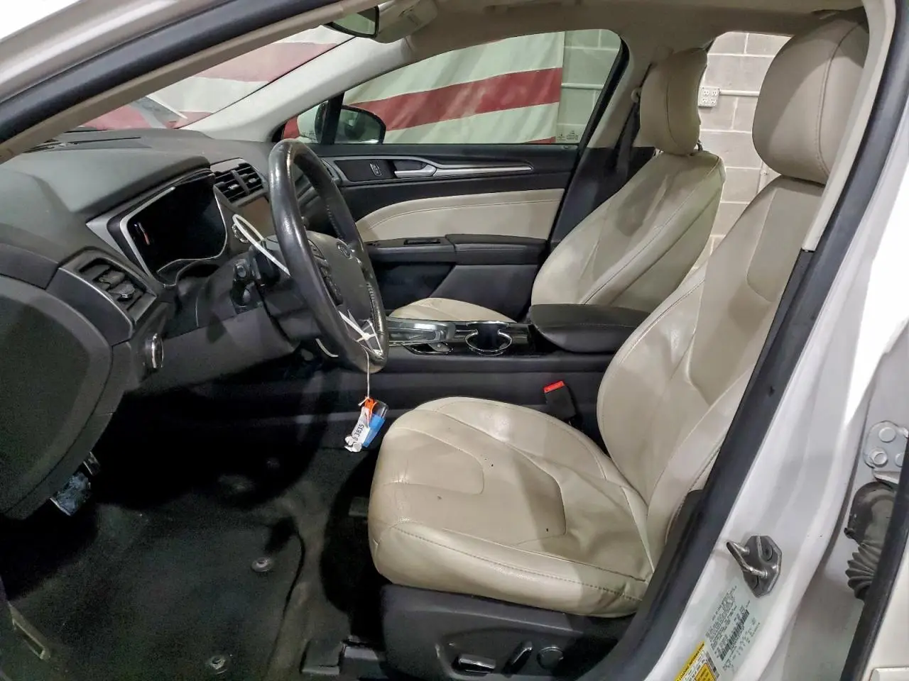 3FA6P0K94ER234169 FORD FUSION 2014 WHITE Photo 7