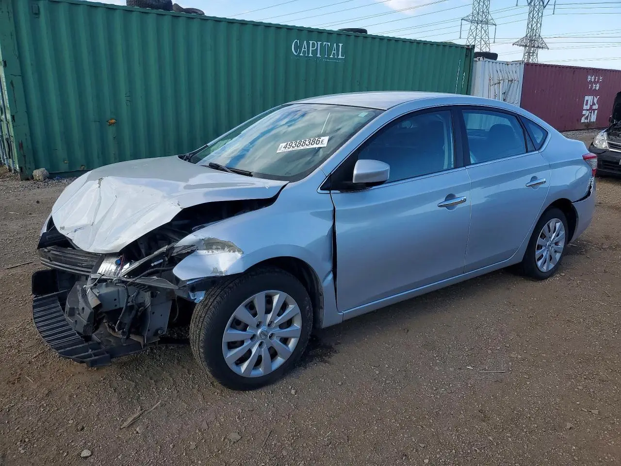 NISSAN SENTRA 2013. Lot# 49388386. VIN 3N1AB7AP3DL688820. Photo 1
