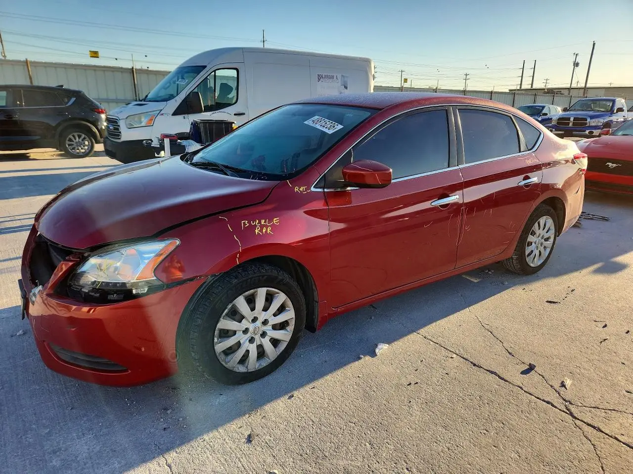 NISSAN SENTRA 2014. Lot# 48815236. VIN 3N1AB7AP1EL643375. Photo 1