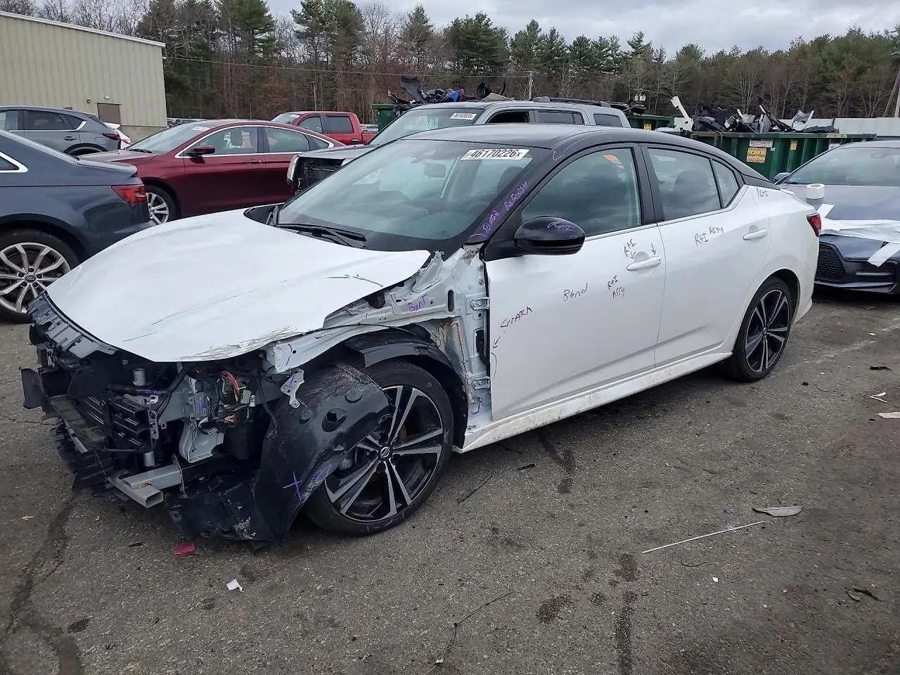 NISSAN SENTRA 2023. Lot# 46170226. VIN 3N1AB8DVXPY320304. Photo 1