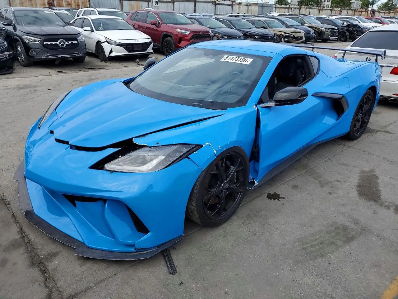 CHEVROLET CORVETTE 2021. Lot# 51473396. VIN 1G1YC2D42M5125571. Photo 1