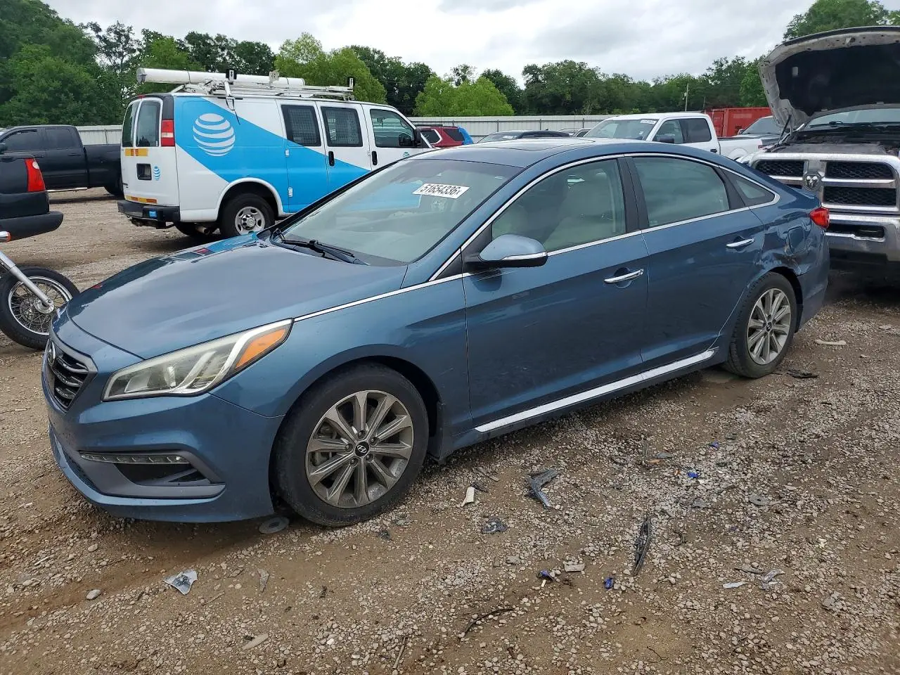 HYUNDAI SONATA 2017. Lot# 51654336. VIN 5NPE34AF3HH590233. Photo 1